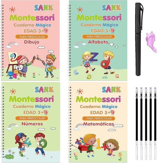CUADERNOS MÁGICOS CALIGRAFÍA MONTESSORI